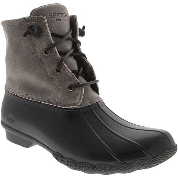 Sperry Womens/Ladies Saltwater Core Läder Ankle Boots 4 UK Bl Black/Grey 4 UK