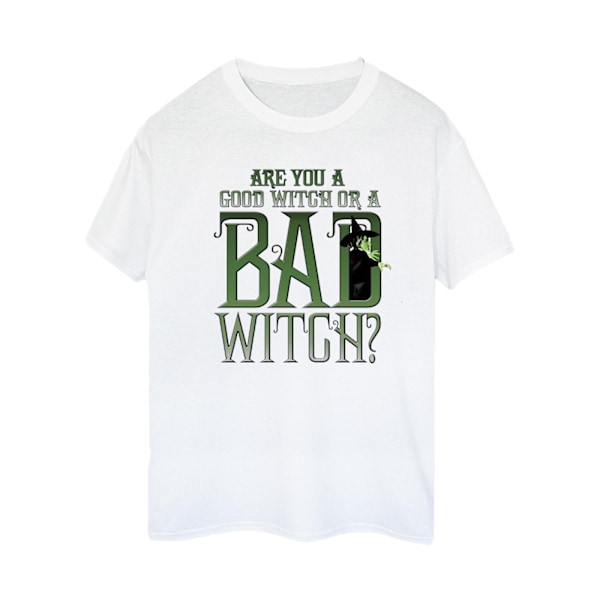Trollkarlen från Oz Dam/Kvinna Wicked Bad Witch Boyfriend T-Shirt White S