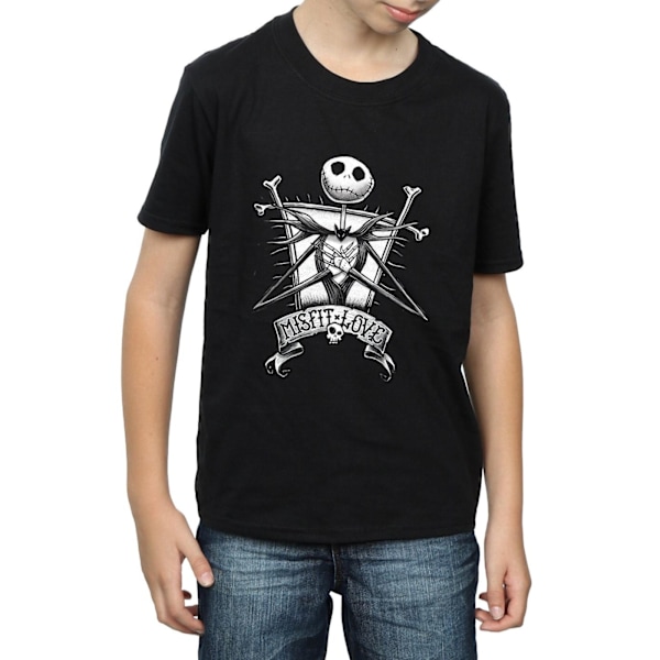 Nightmare Before Christmas Boys Misfit Love Jack Skellington Co Black 12-13 Years