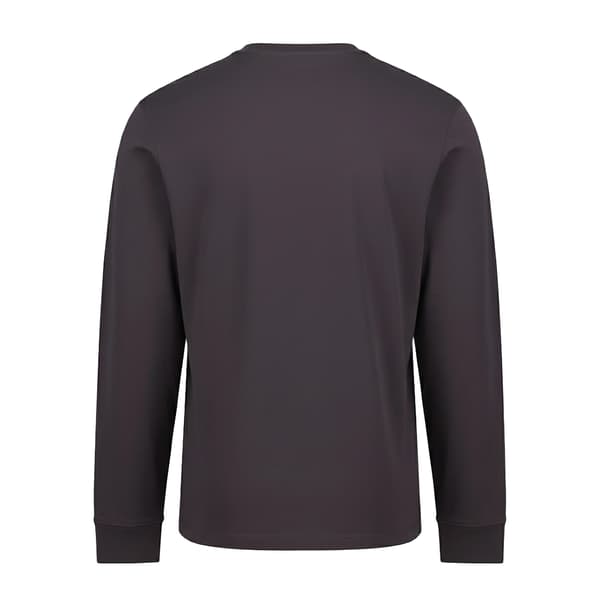 Awdis Långärmad T-shirt för män S Solid Charcoal Solid Charcoal S
