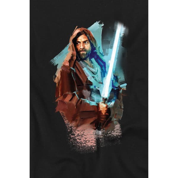 Star Wars Herr Obi Wan Kenobi Målad T-shirt M Svart Black M