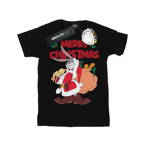 Looney Tunes Boys Santa Bugs Bunny T-shirt 5-6 år Svart Black 5-6 Years