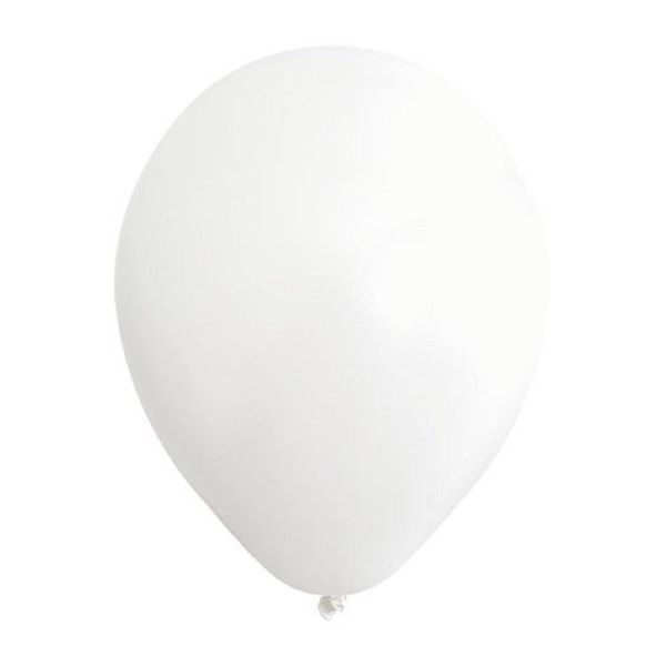 Kalisan Latex Standardballonger (Pack med 100) One Size Vit White One Size