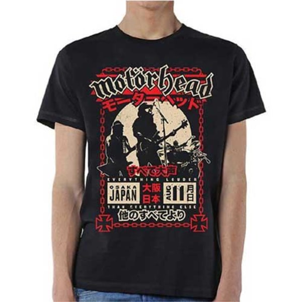 Motorhead Unisex Adult Loud in Osaka T-Shirt L Svart Black L