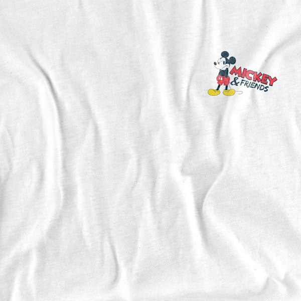 Mickey Mouse Unisex Vuxen Klassisk T-shirt XL Vit White XL