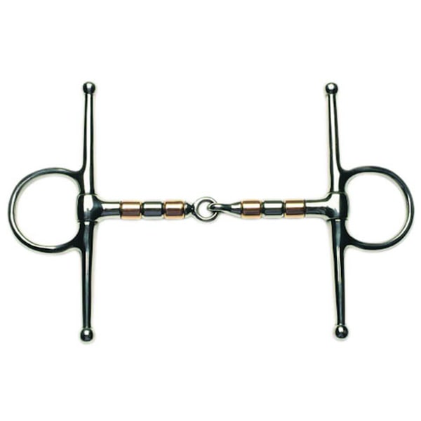 Korsteel Rostfritt Stål Koppar & Stål Rullar Full Cheek Snaf Silver 5in