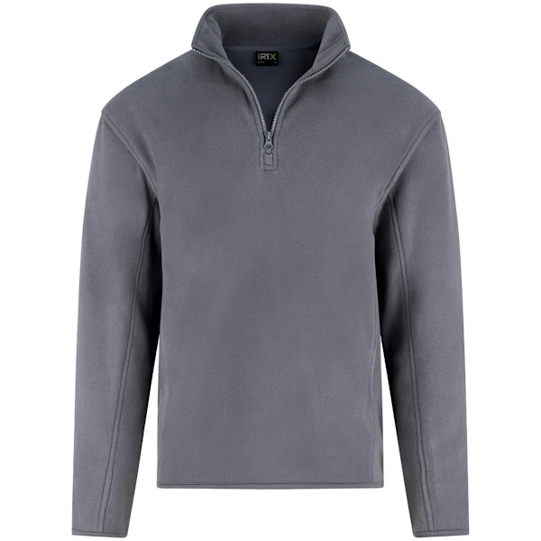 PRO RTX Herr Quarter Zip Fleecejacka XL Enfärgad Grå Solid Grey XL