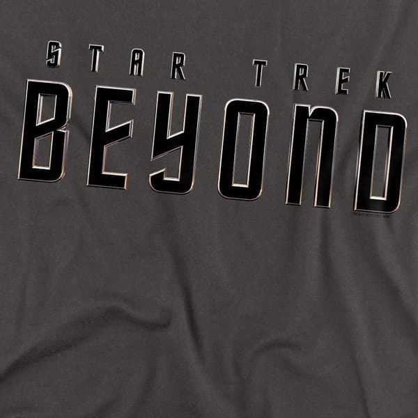Star Trek Beyond Unisex Vuxen T-shirt M Kolgrå Charcoal M