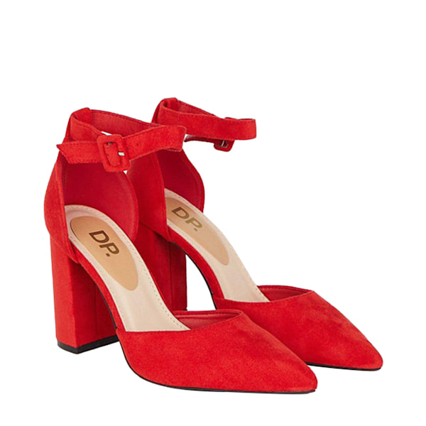 Dorothy Perkins Dam/Kvinnor Edie Tvådelade Pumps 7 UK Röd Red 7 UK