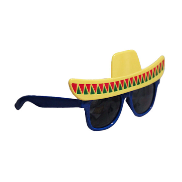 Bristol Novelty Unisex Vuxen Sombrero Solglasögon En Storlek Yell Yellow/Blue One Size