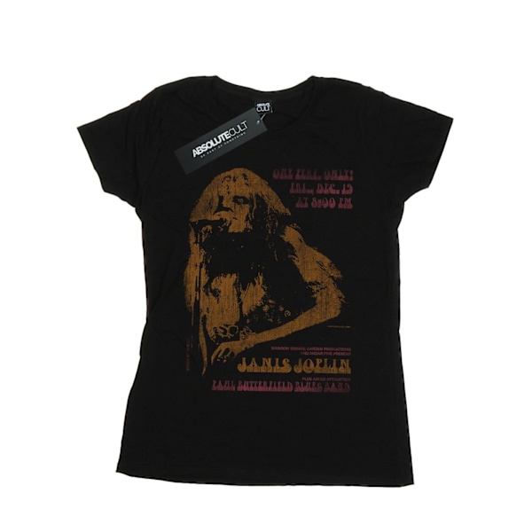 Janis Joplin Dam/Kvinnor Madison Square Garden Bomull T-shirt Black L