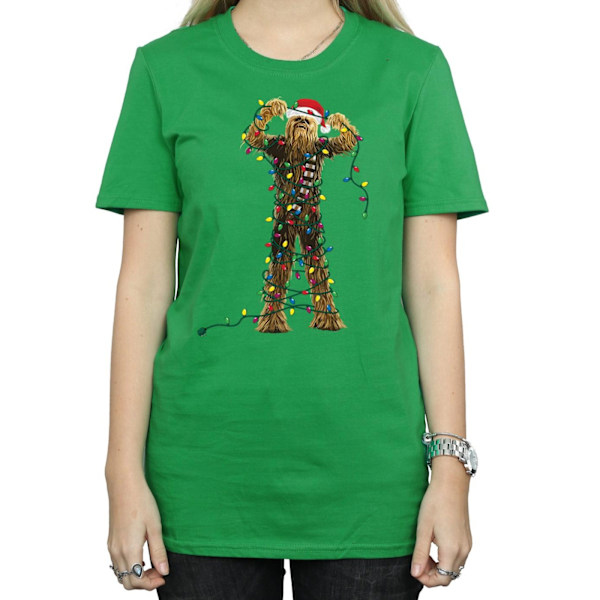 Star Wars Dam/Damer Chewbacca Julbelysning Bomull Pojkvän Irish Green S