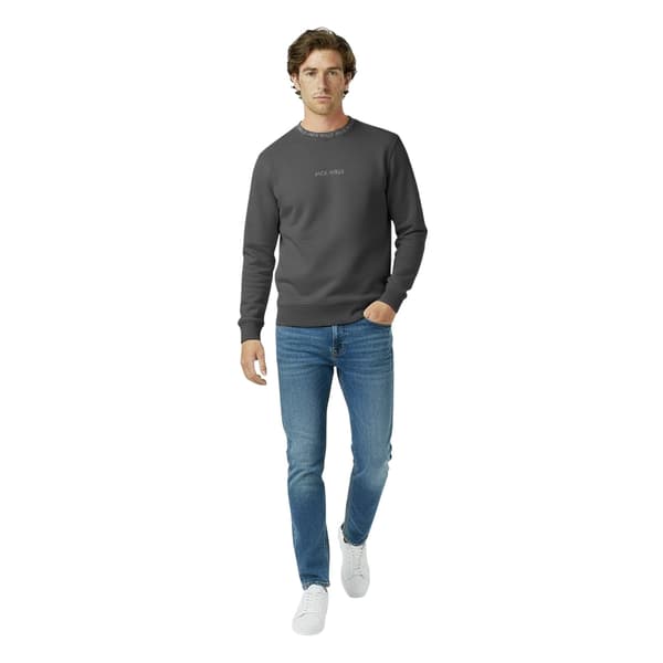 Jack Wills Jacquard Crew Neck Sweatshirt för män M Slate Slate M