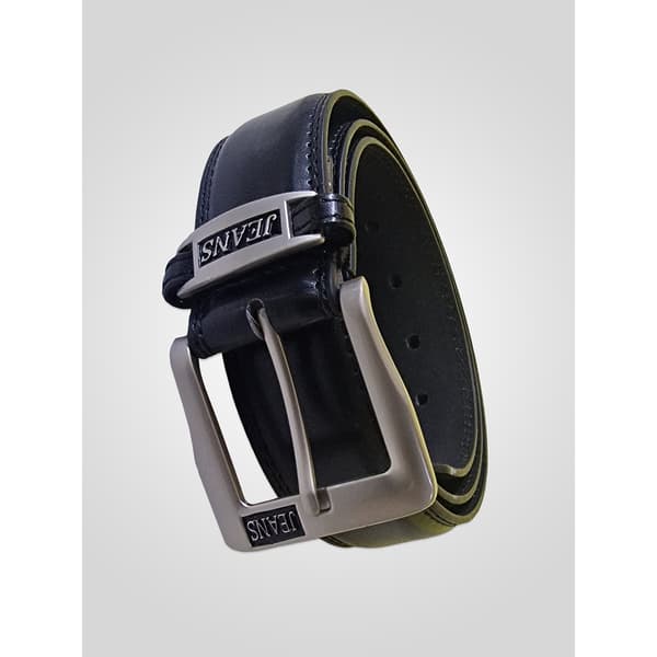 Duke Herr D555 Kenny Bälte i Limmat Läder, Midja, 64 Svart Black 64