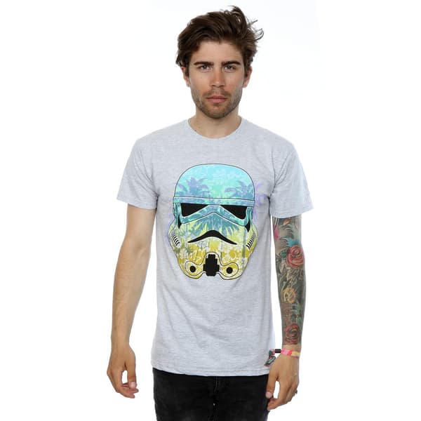 Star Wars Command Stormtrooper Hawaiian Heather T-shirt L Heather Grey L