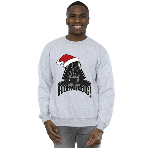 Star Wars Mens Episode IV: A New Hope Darth Vader Humbug Sweatshirt Sports Grey S