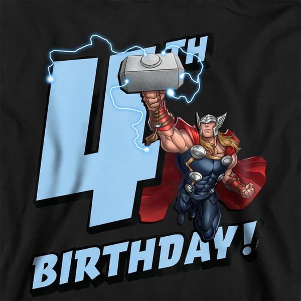 Marvel Barn/Barn Thor 4-årsdag Huvtröja 7-8 År Marinblå Navy 7-8 Years