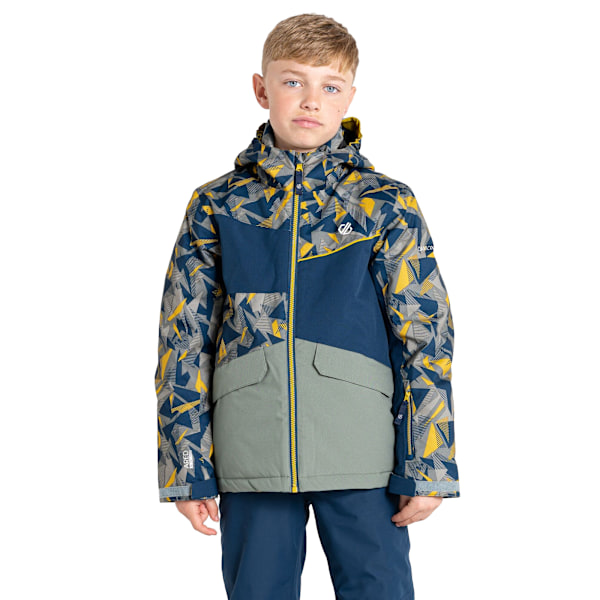 Dare 2B Barn/Barn Glee II Geometrisk Skidjacka 1-2 År M Moss Yellow/Agave Green 1-2 Years