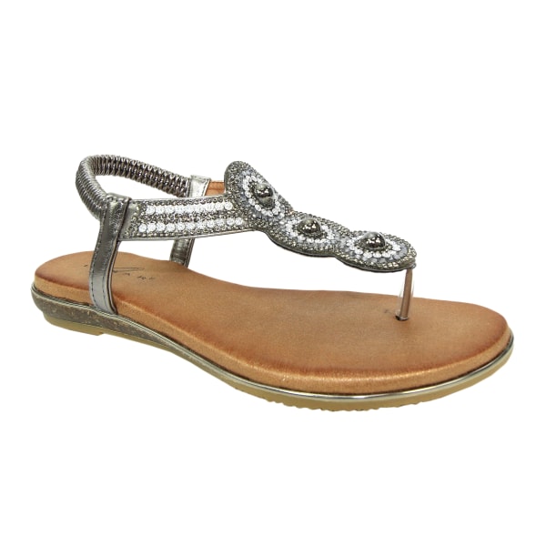 Lunar Womens/Ladies Silvia Sandals 3 UK Tenngrå Pewter Grey 3 UK