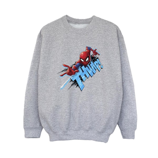 Marvel Boys Spider-Man Thump Sweatshirt 7-8 år Sports Grey Sports Grey 7-8 Years