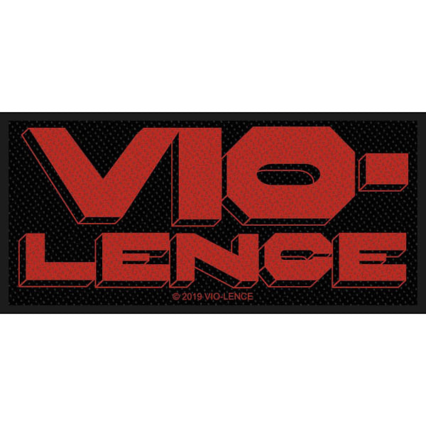 Vio-lence logotyplapplikation One Size Svart/Röd Black/Red One Size