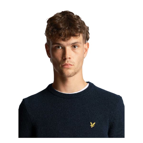 Lyle & Scott Herrtröja i blandmaterial L Blå Blue L