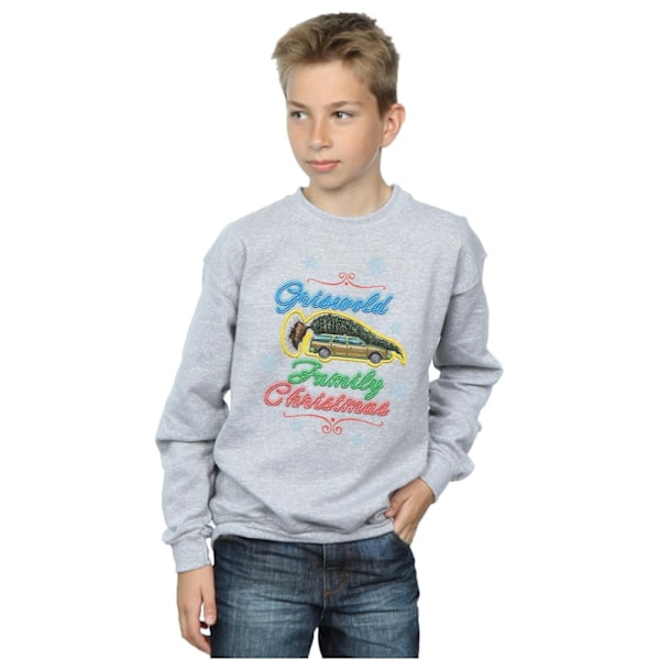 National Lampoon´s Christmas Vacation Boys Griswold Family Chri Sports Grey 7-8 Years