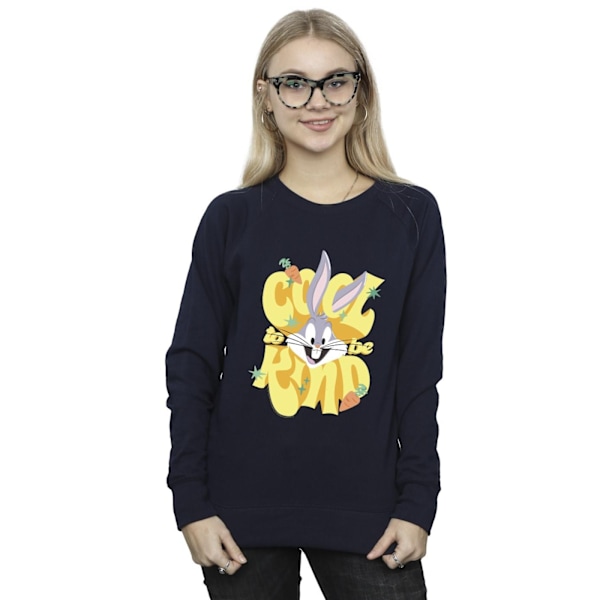 Looney Tunes Dam/Damer Bugs Cool To Be Kind Sweatshirt XL N Navy Blue XL