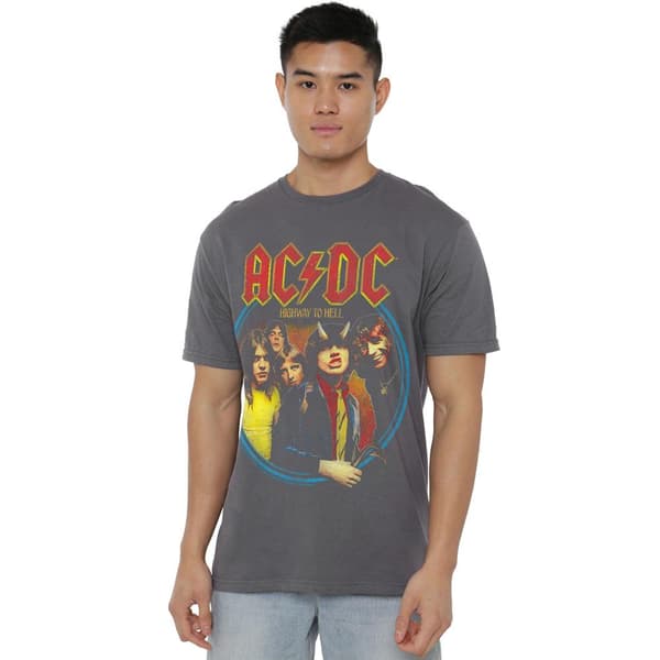 AC/DC Herr Highway To Hell T-Shirt M Kolgrå Charcoal M