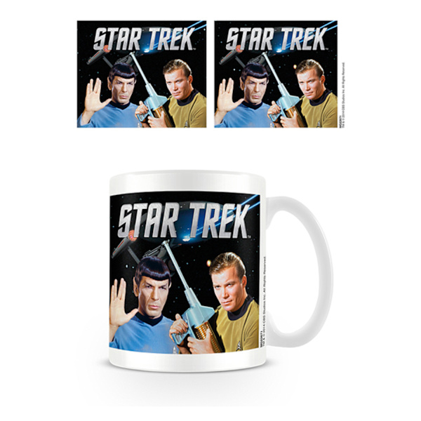 Star Trek Kirk Och Spock Mugg En Storlek Vit/Svart White/Black One Size