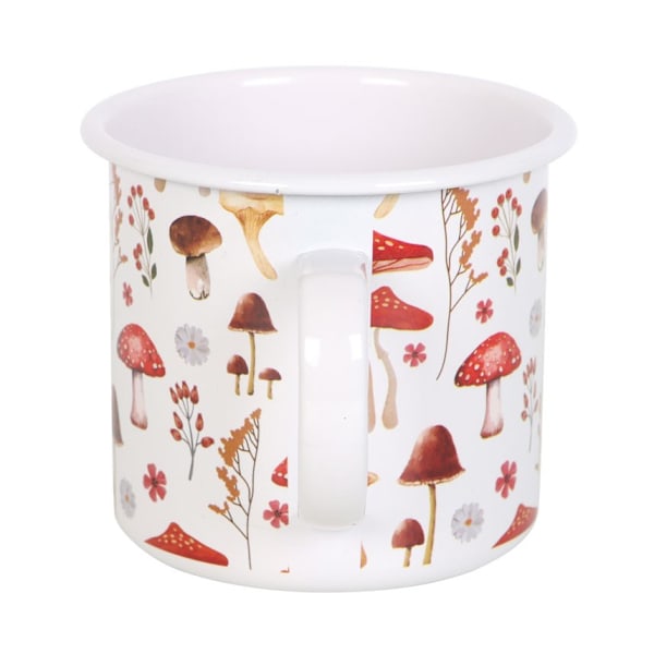 Something Different Mushroom Enamel All-Over Print Mug One Size White/Red One Size