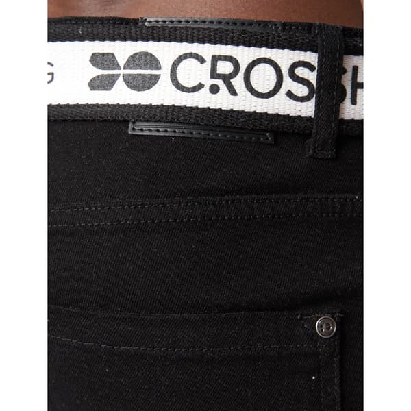 Crosshatch Barbeck Slim Jeans för män 34R Solid Svart Solid Black 34R