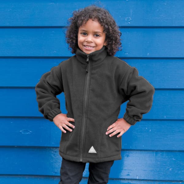 Result Barn/Barn Full Zip Active Anti Pilling Fleece Jacka Black 10/12