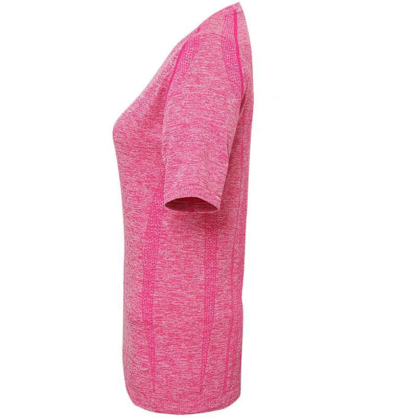 TriDri Dam/Kvinnor Sömlös 3D Passform Multi Sport Prestanda Kortärmad Topp S Rosa Pink S