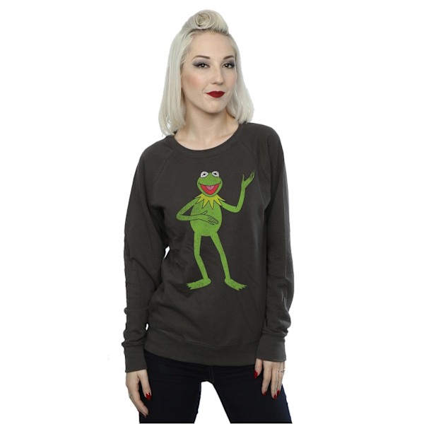 The Muppets Dam/Damer Classic Kermit Heather Sweatshirt L L Light Graphite L