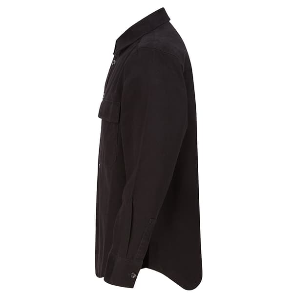 Front Row Herr Bomull Drill Overshirt M Svart Black M