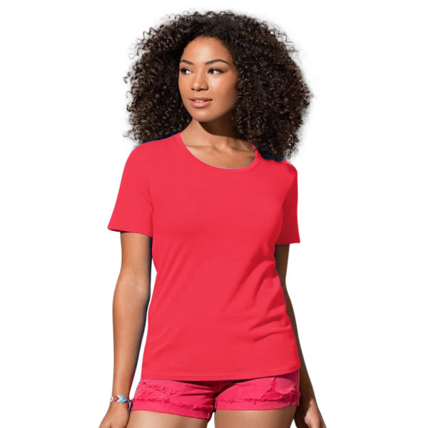 Stedman Dam/Ladies Stars T-shirt L Scarlet Red Scarlet Red L