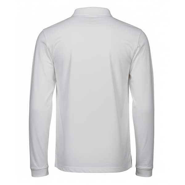 Tee Jays Herr Lyxig Stretch Långärmad Pikétröja M Vit White M