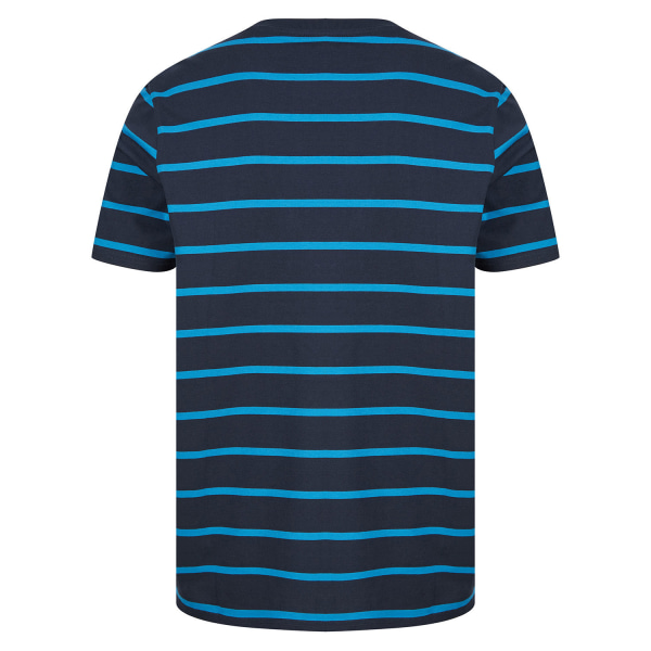 Front Row Randig T-shirt för män L Svart/Khaki Black/Khaki L