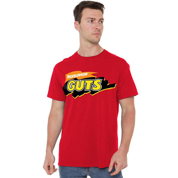 Nickleodeon Guts Herr T-Shirt med Logotyp 3XL Röd Red 3XL