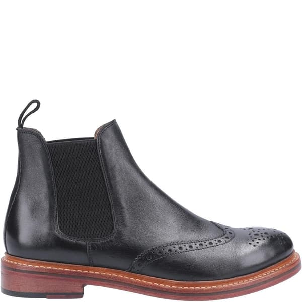 Cotwold herr Siddington läder elastiska dress boots 8 UK Bla Black 8 UK