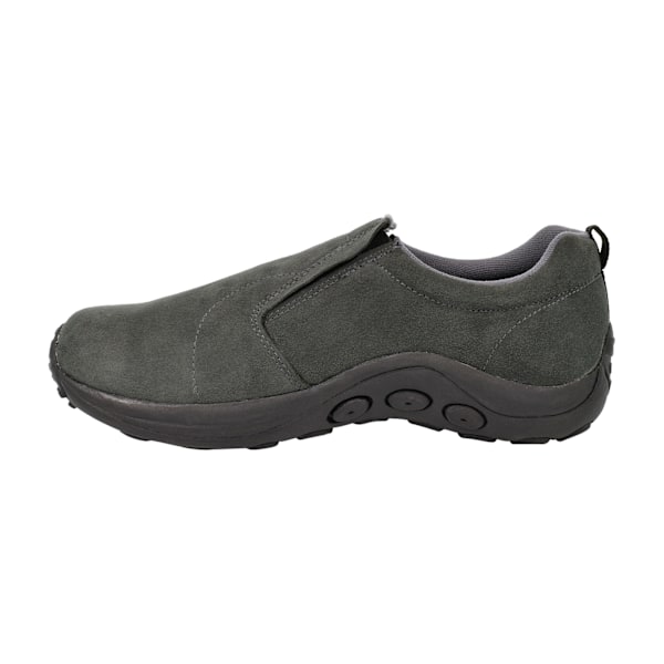 PDQ Vuxen Unisex Äkta Mocka Ryno Slip-On Casual Tränare 7 UK Grey 7 UK