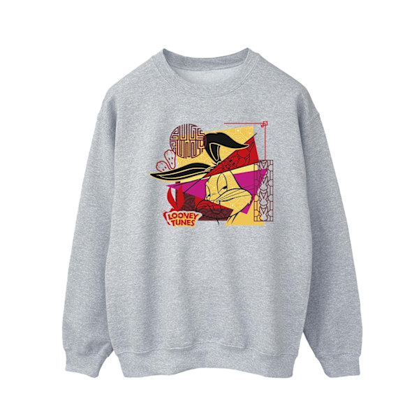 Looney Tunes Herr Bugs Kanin Nyår Sweatshirt 5XL Sports Grå Sports Grey 5XL