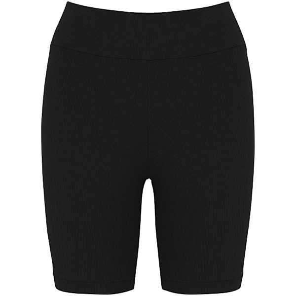 Native Spirit Dam/Kvinnors Ribbade Cykelshorts L Svart Black L