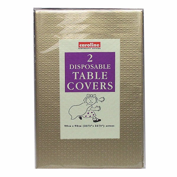 Caroline Fyrkantiga Bordsdukar i Papper (2-pack) One Size Guld Gold One Size