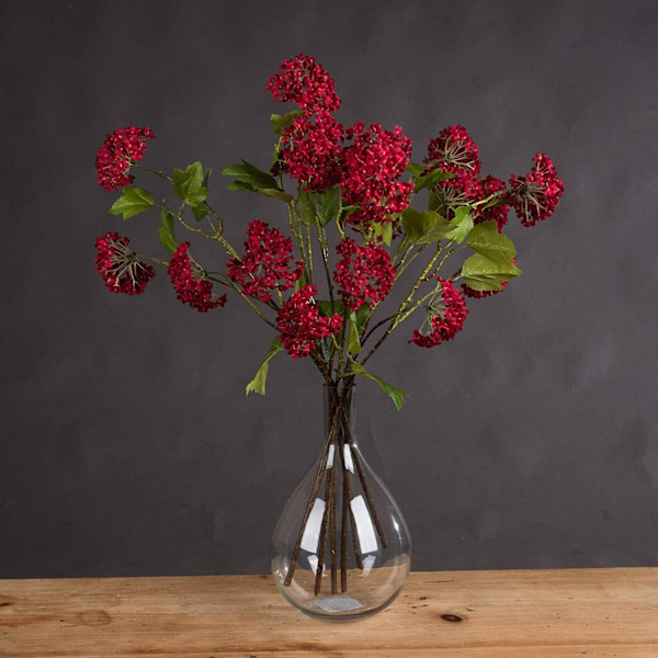 Hill Interiors Konstgjord höstlig röd viburnumspray Red One Size