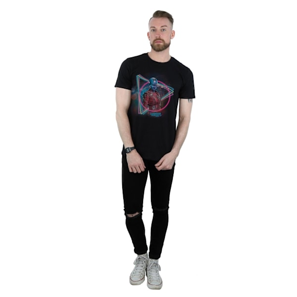 Marvel Herr Guardians Of The Galaxy Neon Nebula T-Shirt 3XL Bla Black 3XL