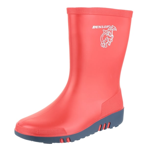 Dunlop Mini Elefant Gummistövlar för Barn, Unisex, 27 EUR, Röd/Blå Red/Blue 27 EUR