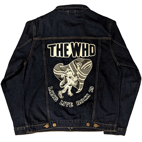 The Who Unisex Adult Long Live Rock Denim Jacket XXL Blå Denim Blue Denim XXL