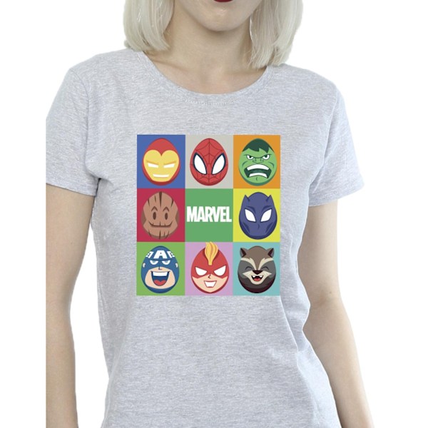 Marvel Dam/Kvinnor Påskägg Bomull T-shirt XXL Sports Grey Sports Grey XXL